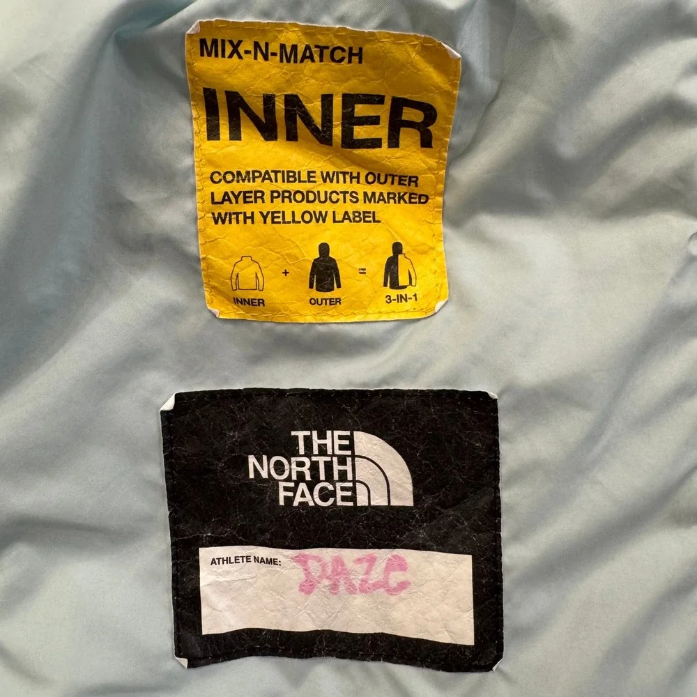 The North Face Youth XXS 5 Blue Gray Insulated Puffer Jacket Mix N Match